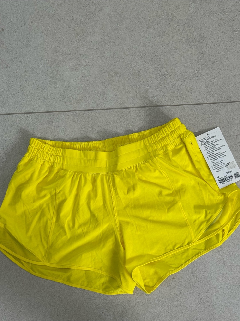 lululemon athletica Yellow Women's Running Shorts